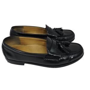 Cole Haan Men's Tassel Leather Loafers Black 11